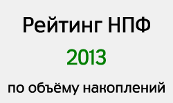 рейтинг нпф россии 2013